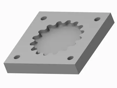 Chocolate Mold Mechanical Gear 3D print model