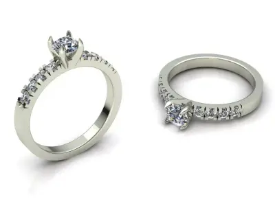 Ring gold Jewelry 3D print model