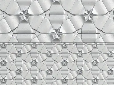 Wall-panels low poly 3d model collection wallpapers pieces Low-poly 3D model