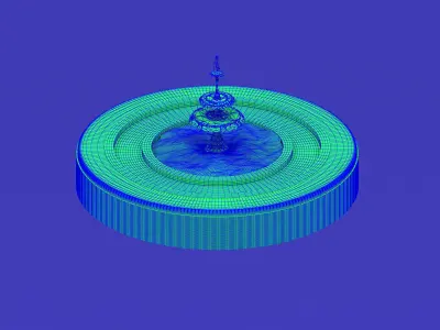 Fountain chair 3D model