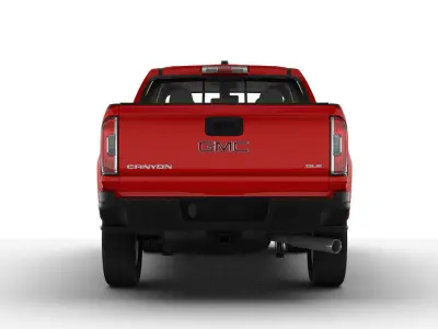 GMC Canyon crew pickup 2019 Low-poly 3D model
