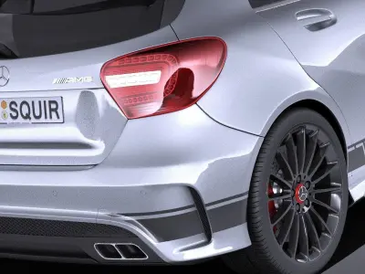 Mercedes-Benz A45 AMG Edition 1 2015 VRAY 3D model