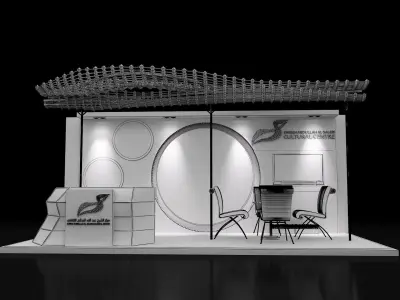 Booth Exhibition Stand a257 3D model
