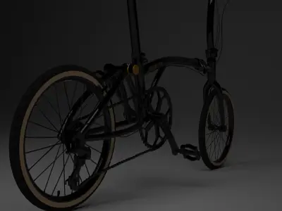 Brompton Black edition Low-poly 3D model