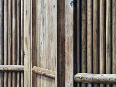 Screen branch straight  decor n1 3D model