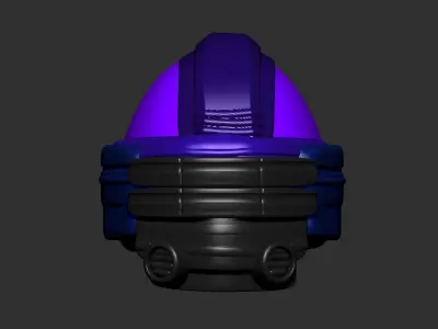 helmet high poly sculpt 3d printable ver 7 3D model 3D model
