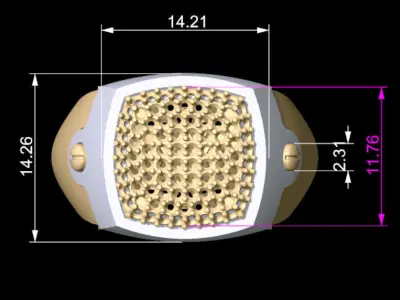 Luxury Men Ring 3D print model purchase