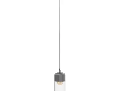 Black Hanging Lamp 3D Model 3D model