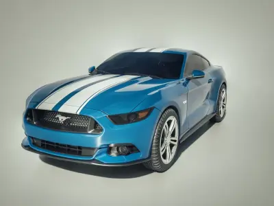 Sport-car Ford Mustang 3D model