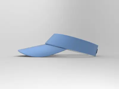 Tennis Hat Low-poly 3D model