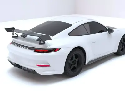 911 GT3 2021 Model HQ Carbon Pack 3D model
