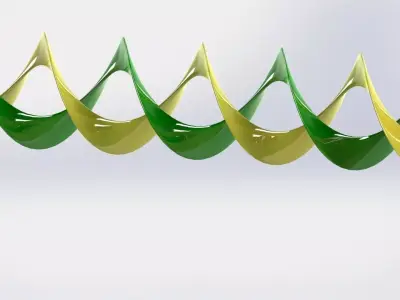 connector 3 slalom obstacle course Free 3D model