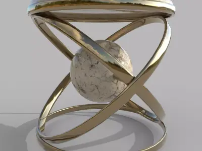 Coffee table Low-poly 3D model