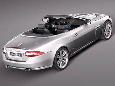Jaguar XKR 2012 convertible 3D Model 3D model