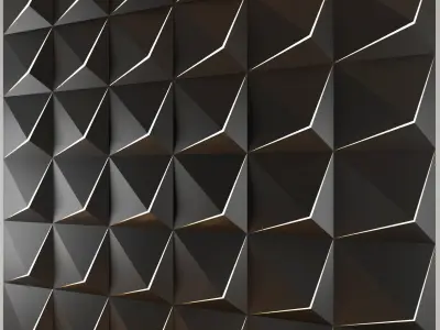 3d panel 06 Low-poly 3D model