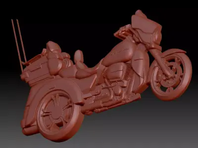 Motorcycle 3D print model