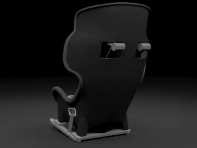 Racing Seat - v2 Low-poly 3D model