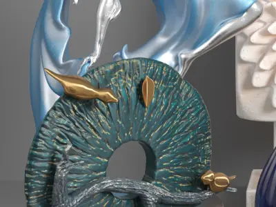 Decorative Sculptor Set 3D model