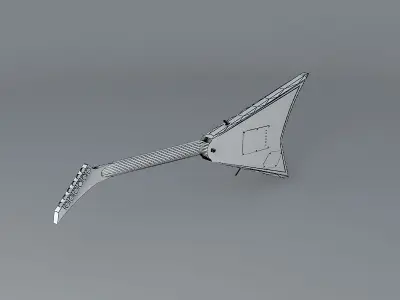 Jackson Randy Rhoads model guitar Free 3D model