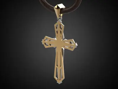 Holy Cross Pendant P8 3D print model