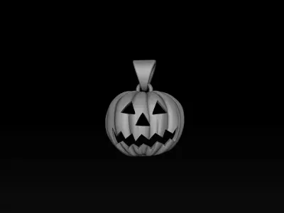 Halloween Pumpkin Pendant 3D print model