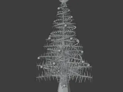Christmas tree Low-poly 3D model