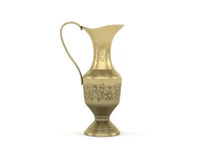 Antique Golden Vase 3D model