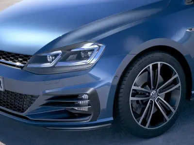 Volkswagen Golf GTD 2017 3D model