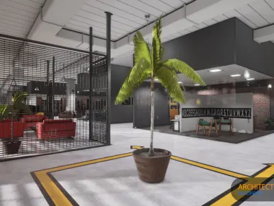 Big Office 01-Unreal Engine Project 3D model