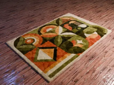 stylish carpet for interior 3D model
