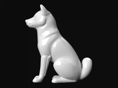 Akita 3D print model