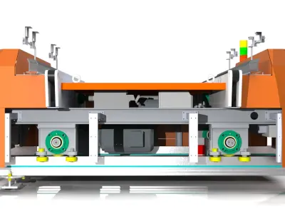 3D design of the RGV Rail Guided Vehicle 3D model 3D model