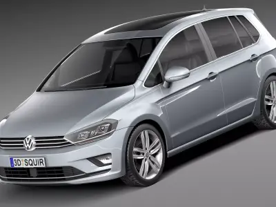Volkswagen Golf Sportsvan 2015 3D model
