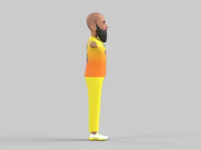 Moeen Ali 3D model