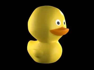 Toy Rubber Duck Low-poly 3D model