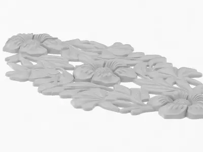 Cartouche Ornament 011 3D model