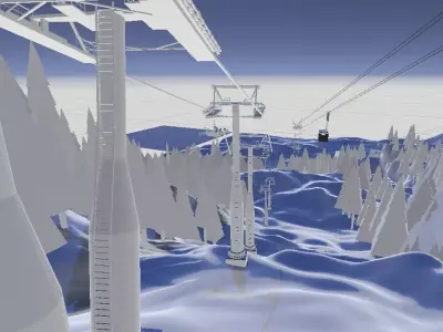 Postavaru Snowboard Challenge  Low-poly 3D model