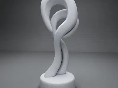 modern Abstract sculpture 03 3D model