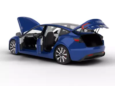 Tesla Model 3 Plus 2026 HQ 3d model 3D model