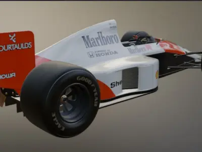 Honda Marlboro mp4 7a Formula 1 3D model