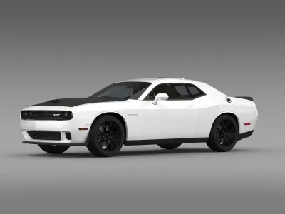 Dodge Challenger SRT Hellcat Supercharged LC 2015 3D model
