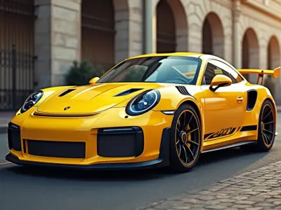 Porsche 911 GT3 RS 992 3D Model Low-poly 3D model