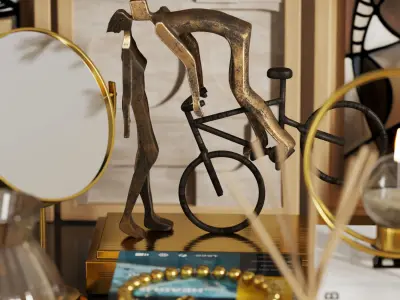 pampas decorative set 003 3D model