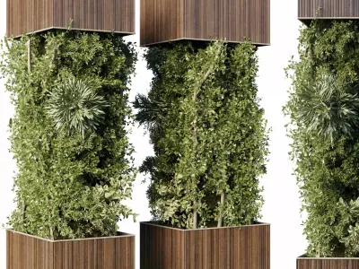 Column plant - pillar plant - column garden ivy 10 3D model