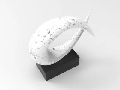 Kamisu Vase Low-poly 3D model