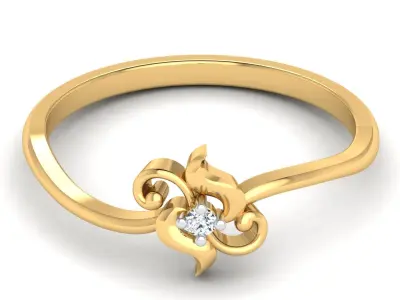 ladies ring ks 02 3D print model