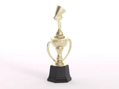 Badminton Trophy 3D model