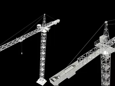 Tower Crane 3D model