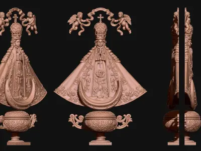 San Juan de los Lagos Virgin - CNC - 3D print model