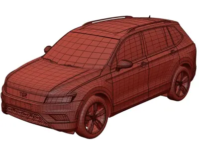 Sport SUV unbranded 3D model